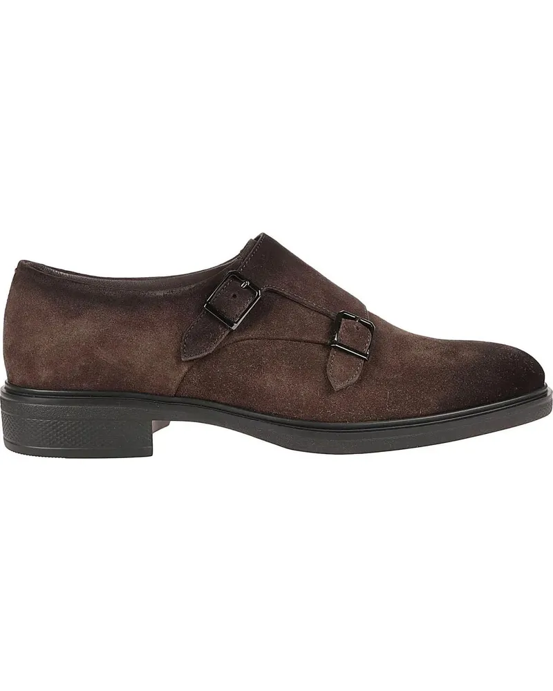 Santoni Loafer Easy Monk-strap Loafers Brown braun Braun