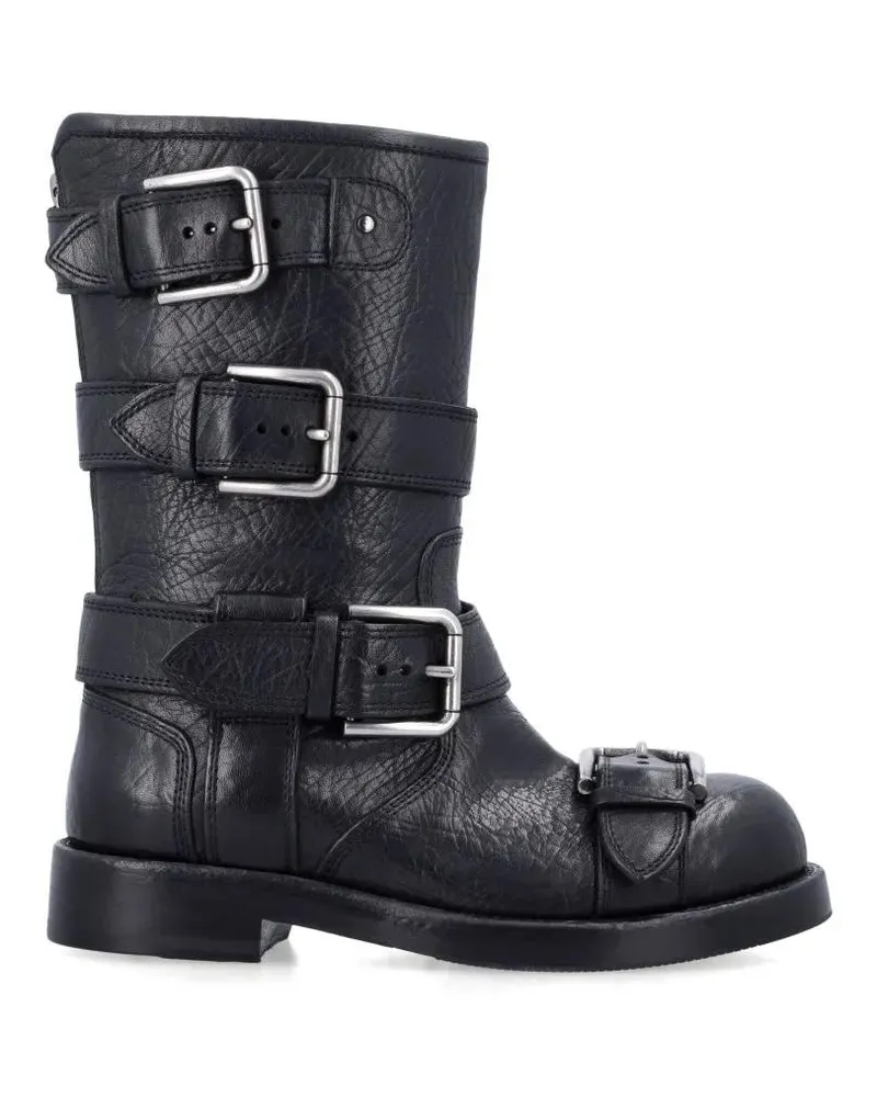 Dolce & Gabbana Stiefel Bernini Biker Boot schwarz Schwarz