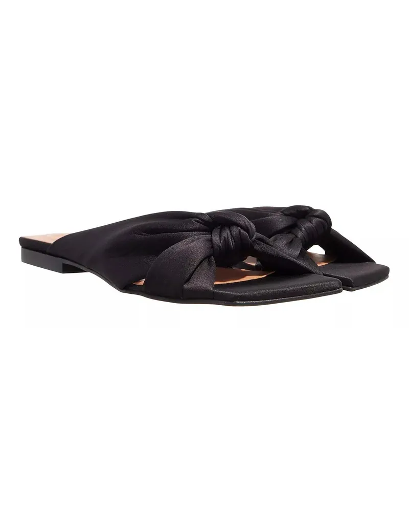 Ganni Loafers & Ballerinas Soft Knot Flat Mule Schwarz