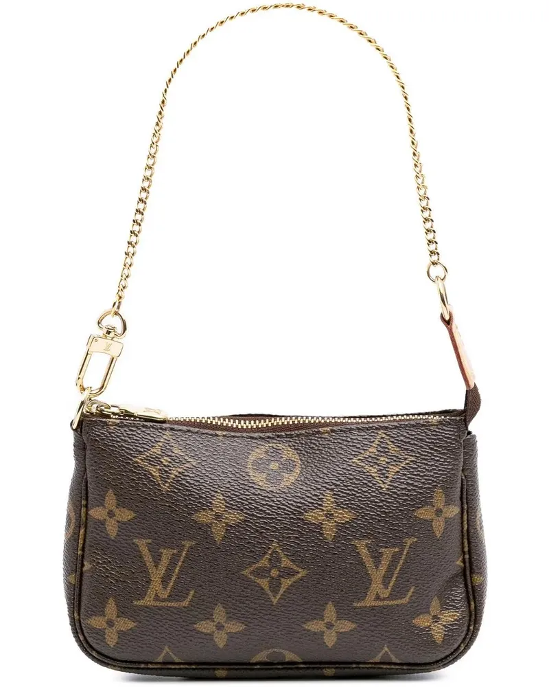Louis Vuitton Crossbody Bags Monogram Mini Pochette Accessoires braun Braun