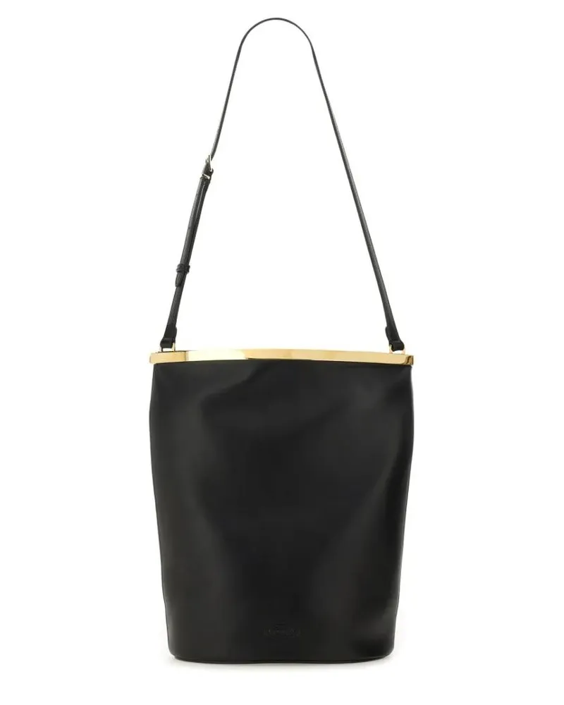 TOD'S Beuteltaschen Small Leather Bucket Bag schwarz Schwarz