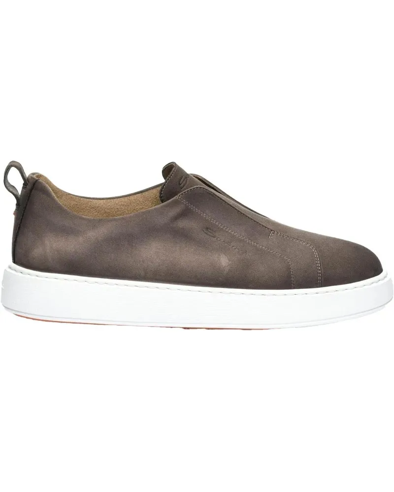 Santoni Loafer Heren Victor Sneaker Nubuck beige Beige
