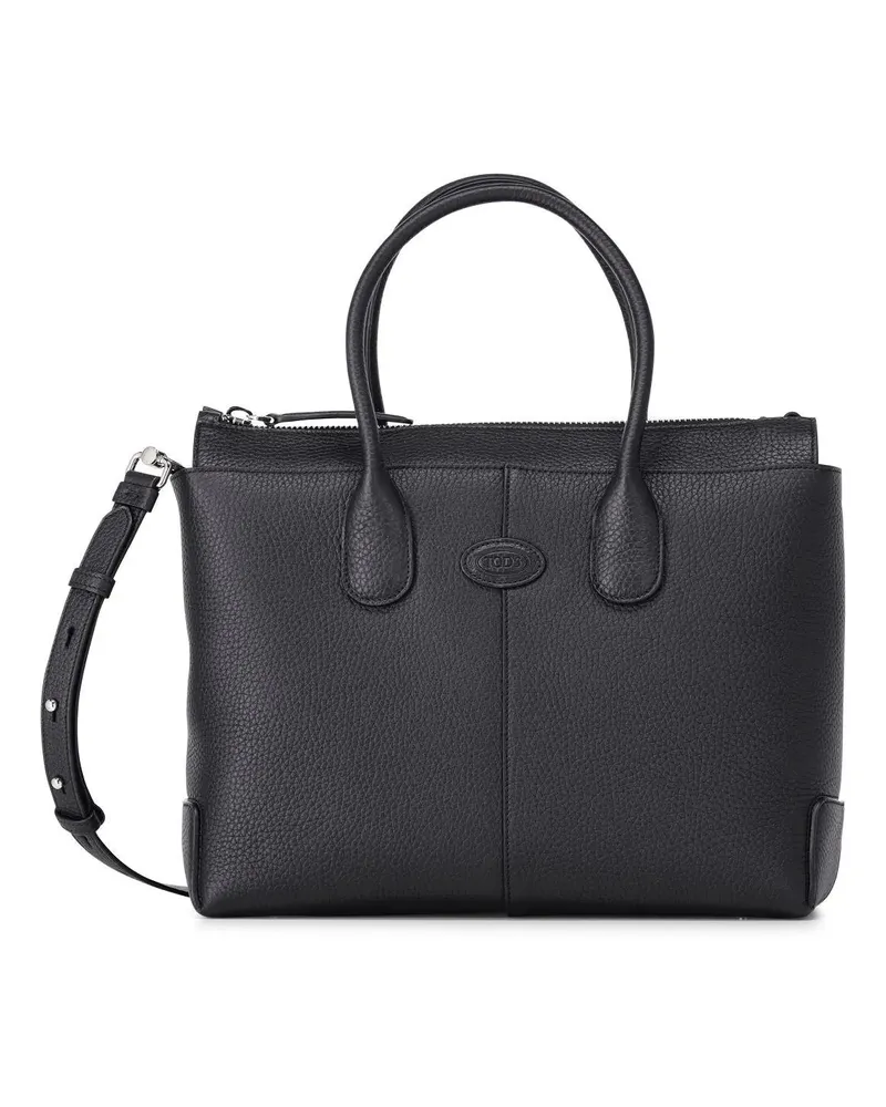 TOD'S Crossbody Bags Business Tasche aus Leder schwarz Schwarz