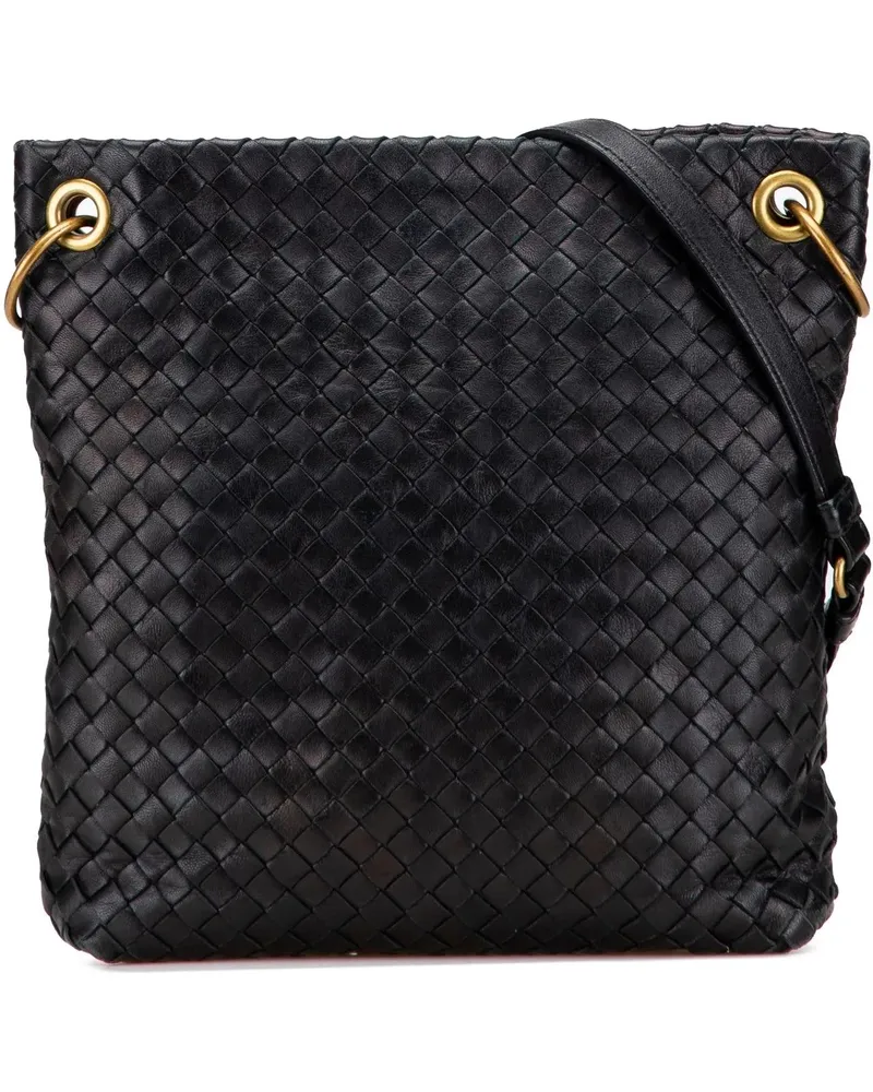 Bottega Veneta Hobo Bags Nappa Intrecciato Crossbody schwarz Schwarz