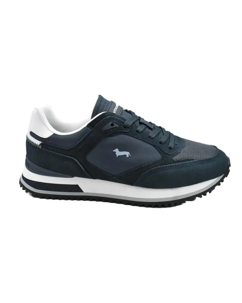 Harmont & Blaine Low-Top Sneaker Low-Top Sneakers With Suede And Mesh Textures schwarz Schwarz