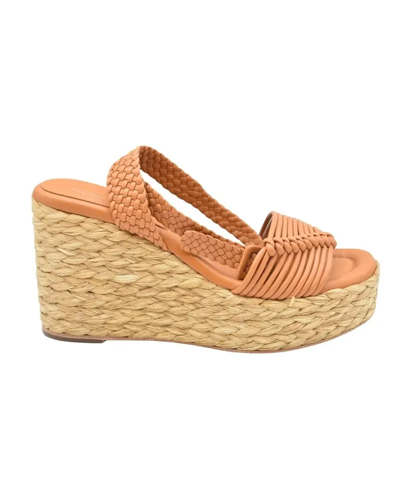 Paloma Barceló Sandalen Ochre Leather Sandals orange Orange