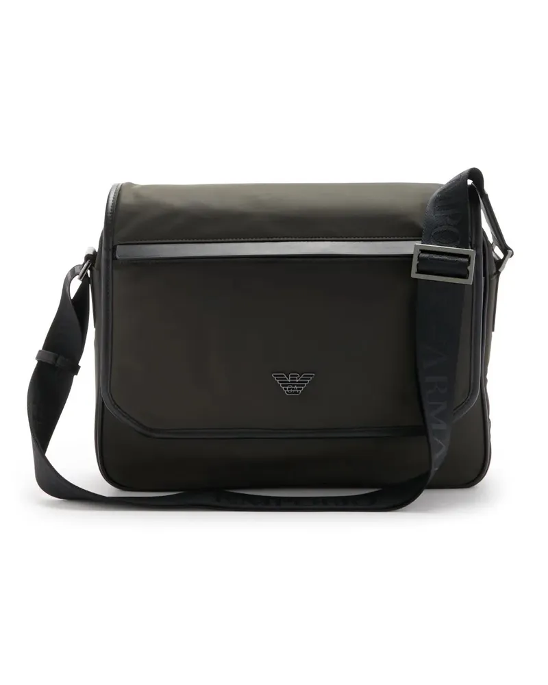 Emporio Armani Aktentaschen Military Green Messenger Bag grün Grün