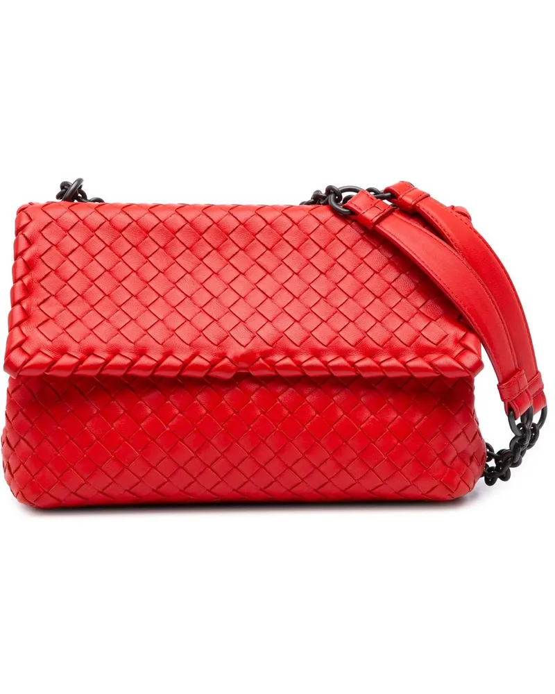 Bottega Veneta Hobo Bags Small Nappa Intrecciato Olimpia Shoulder Bag rot Rot