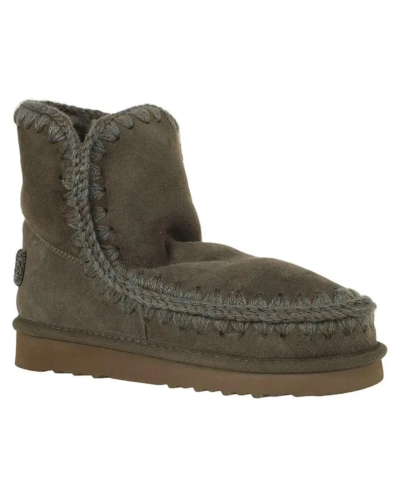 Mou Stiefel Sheepskin Ankle Boots grau Grau