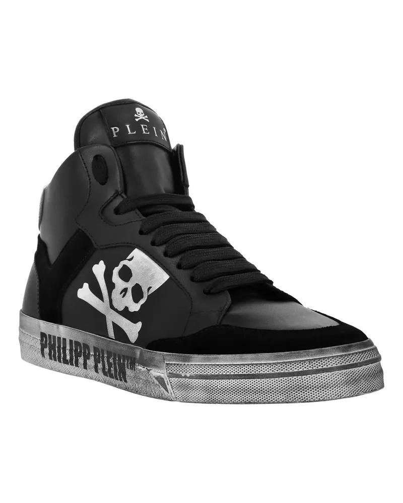 Philipp Plein Low-Top Sneaker High-Top Turnschuhe Retrokickz schwarz Schwarz
