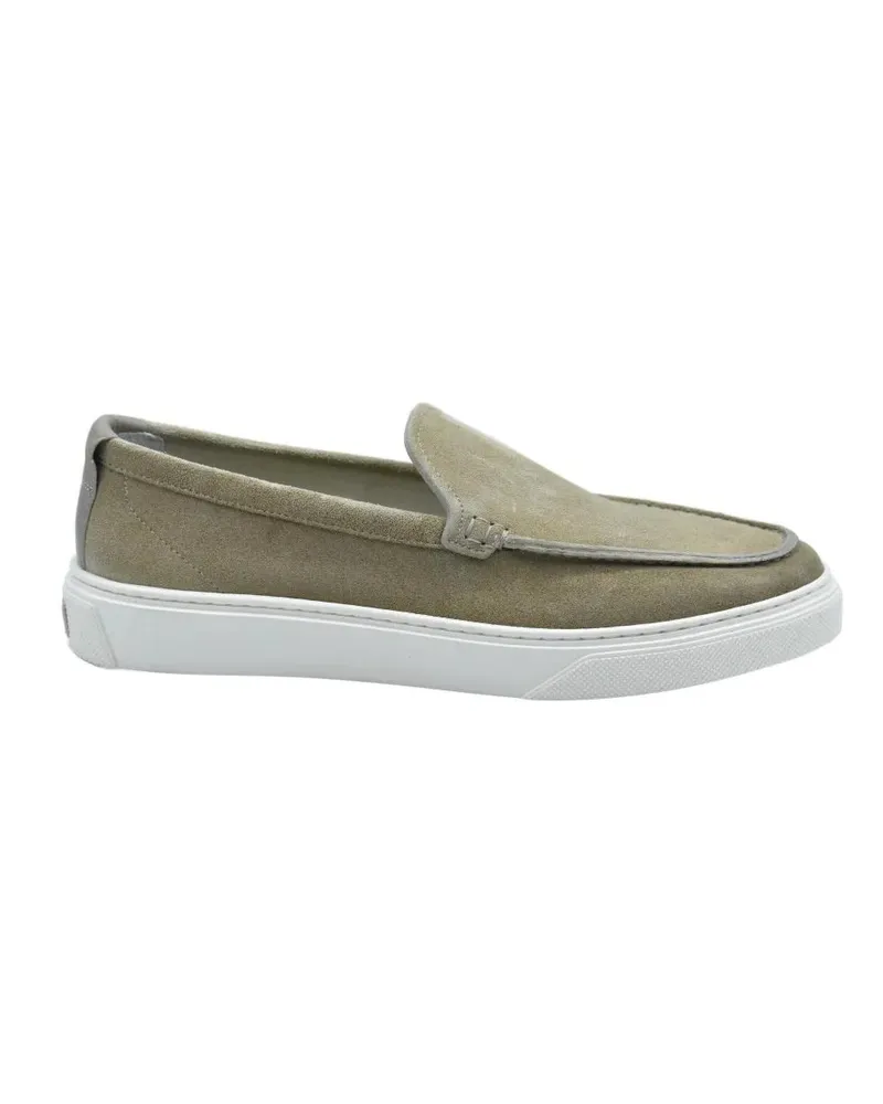 Woolrich Loafer Beige Slip-On Low Shoes With Soft Suede Finish beige Beige