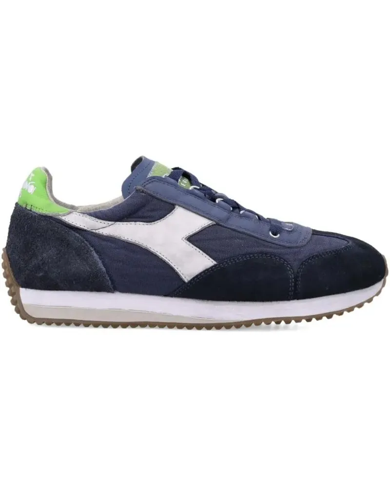 Diadora Low-Top Sneaker Sporty Blue Suede And Leather Sneakers schwarz Schwarz