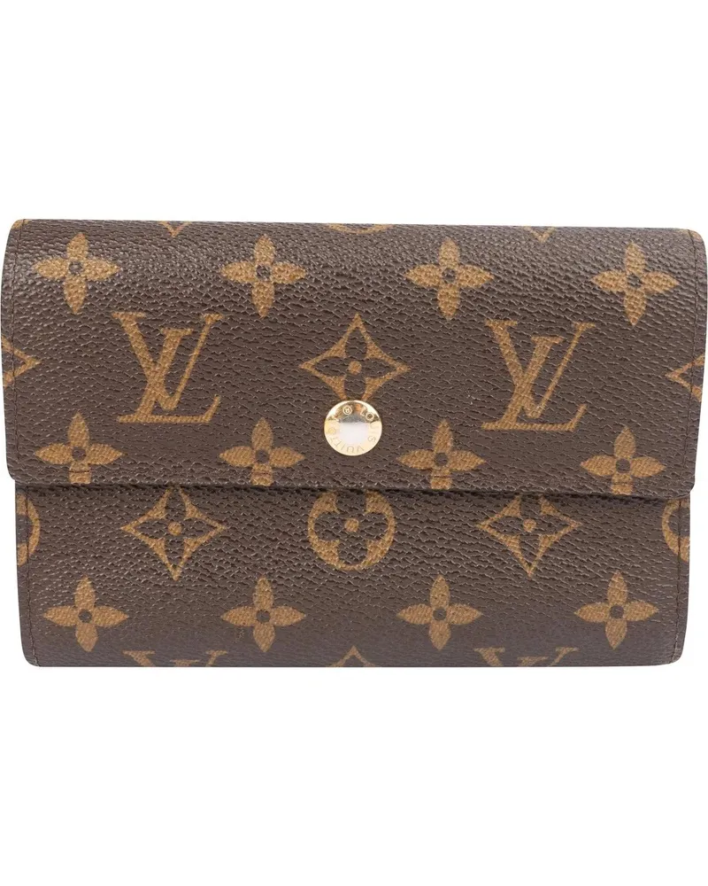 Louis Vuitton Portemonnaie  Canvas Monogram Porte Tresor Wallet braun Braun