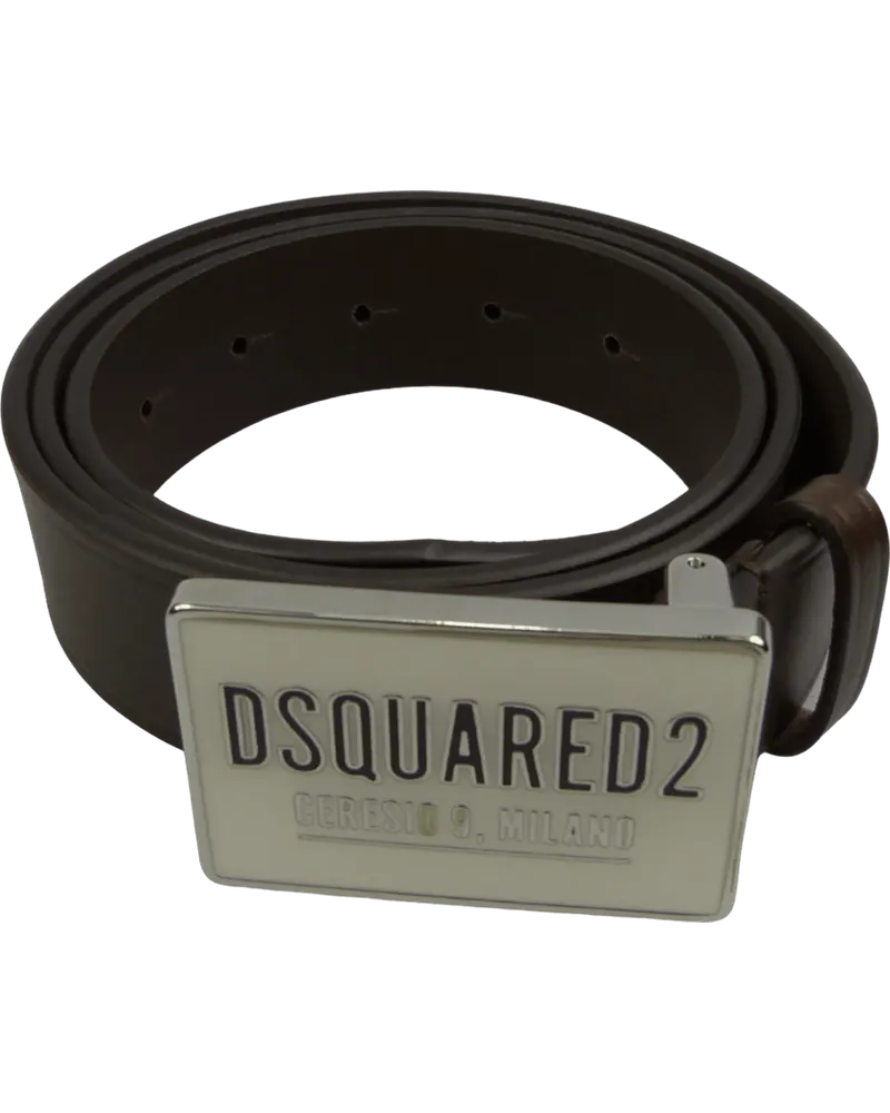Dsquared2 Gürtel Cintura in Pelle Marrone braun Braun