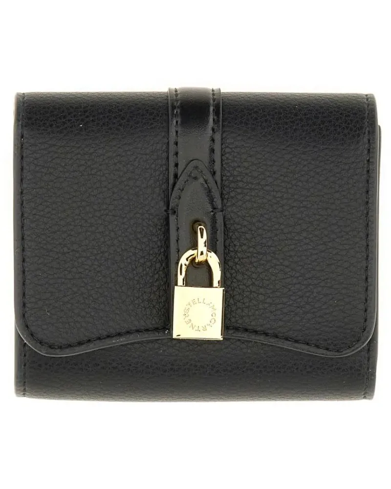 Stella McCartney Portemonnaie "Ryder Tri-Fold" Wallet schwarz Schwarz