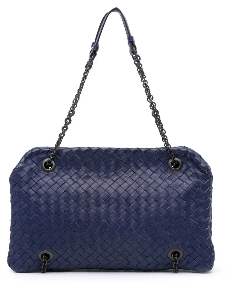 Bottega Veneta Hobo Bags Nappa Intrecciato Duo Shoulder Bag blau Blau