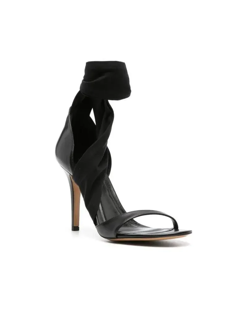 Isabel Marant Sandalen Askja 105Mm Leather Sandals schwarz Schwarz