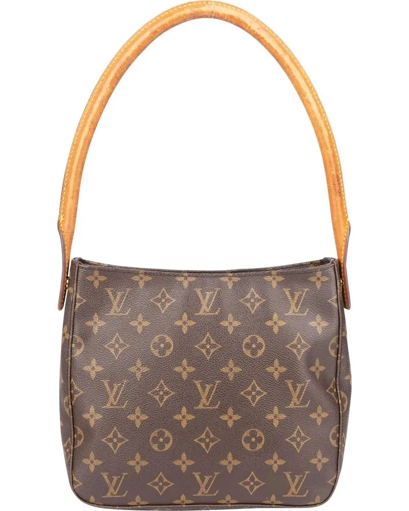 Louis Vuitton Crossbody Bags  Canvas Monogram Looping MM Shoulder braun Braun