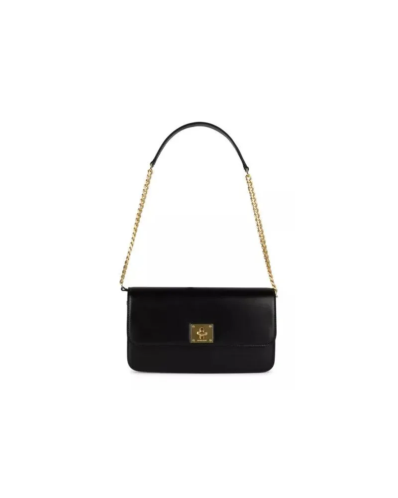 Golden Goose Shopper Gioia' Black Leather Crossbody Bag Schwarz