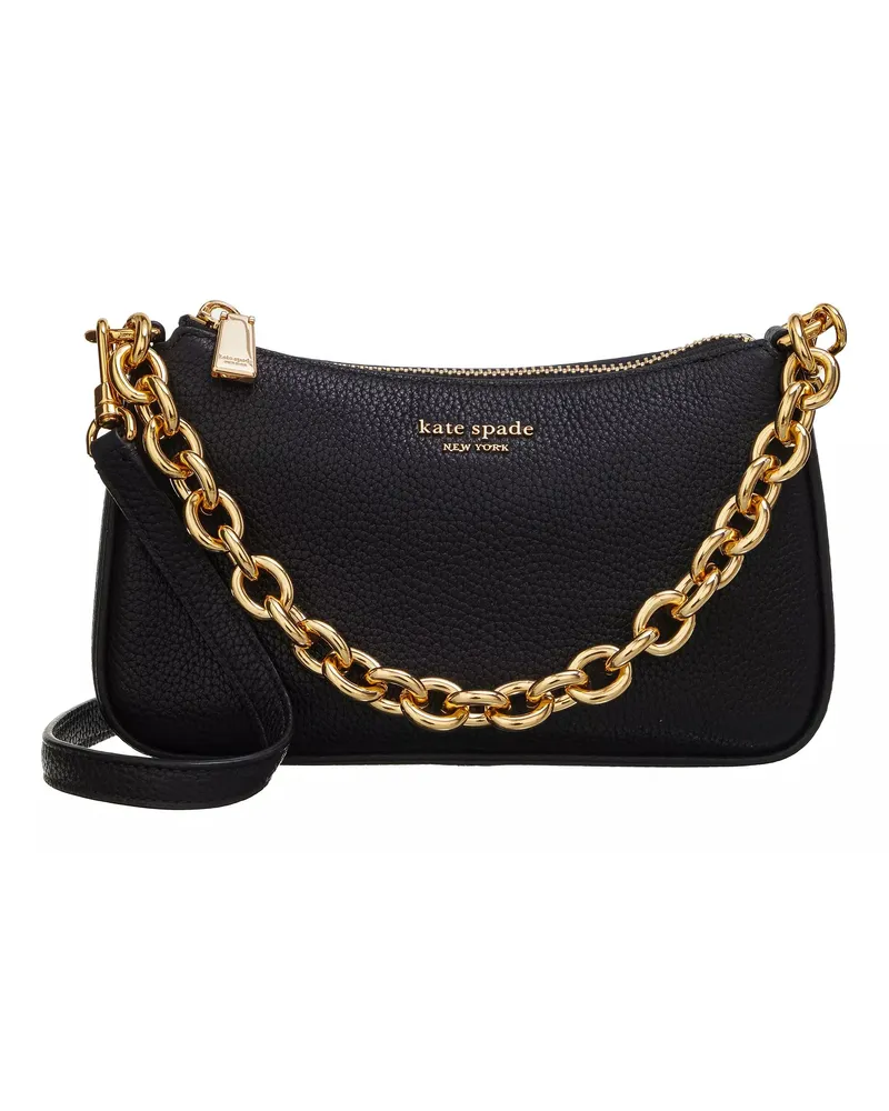Kate Spade Crossbody Bags Jolie Pebbled Leather Small Convertible Crossbody schwarz Schwarz