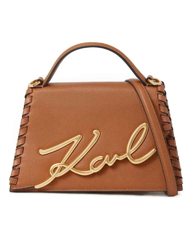 Karl Lagerfeld Crossbody Bags K/SIGNATURE MITTELGROSSE UMHÄNGETASCHE braun Braun