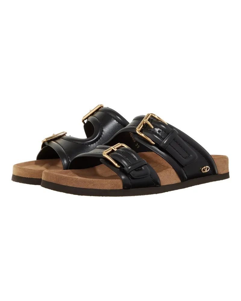 Valentino Garavani Sandalen & Sandaletten Slide Fussfriend Crosta Schwarz