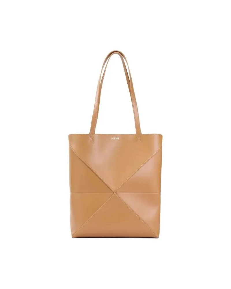 Loewe Shopper & Totes Puzzle Fold Medium Tote braun Braun