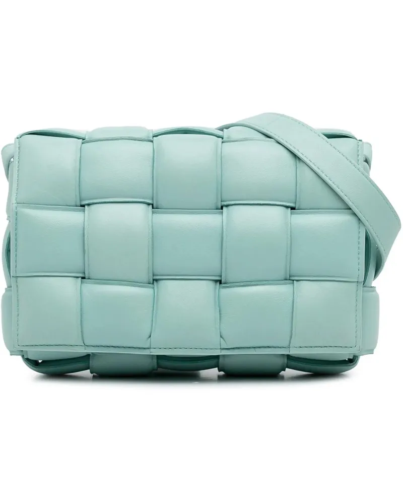 Bottega Veneta Hobo Bags 2020-2023 Nappa Intrecciato Padded Cassette Crossb blau Blau