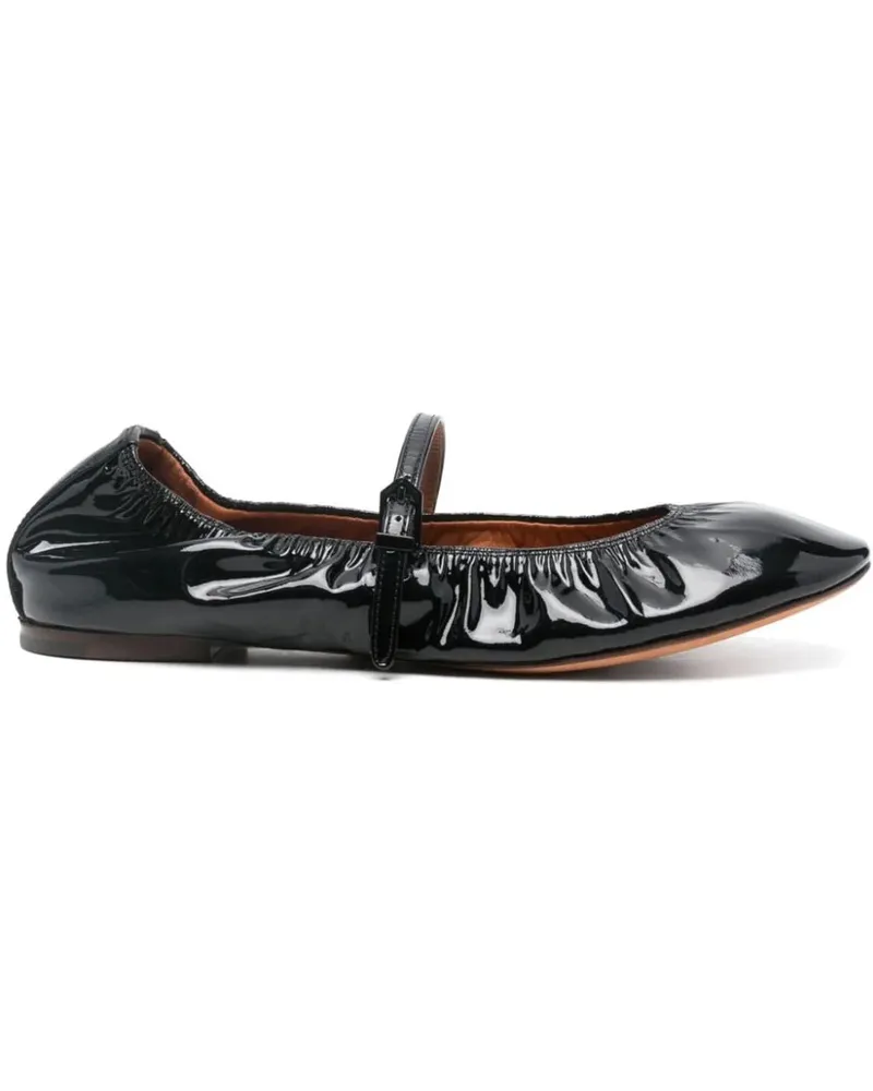 Lanvin Ballerinas Flat Shoes Black schwarz Schwarz