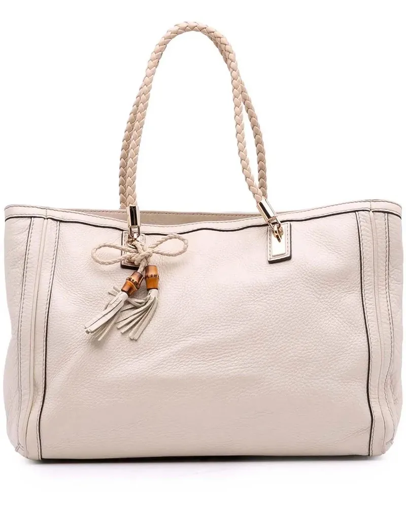 Gucci Shopper Medium Leather Bella Tote weiß Weiß