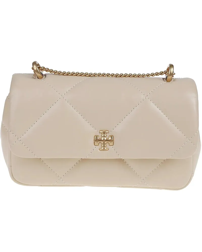 Tory Burch Crossbody Bags Kira Mini Flap Bag White weiß Weiß
