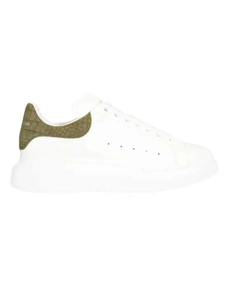 Alexander McQueen Low-Top Sneaker Crocodile Oversized Sneakers weiß Weiß