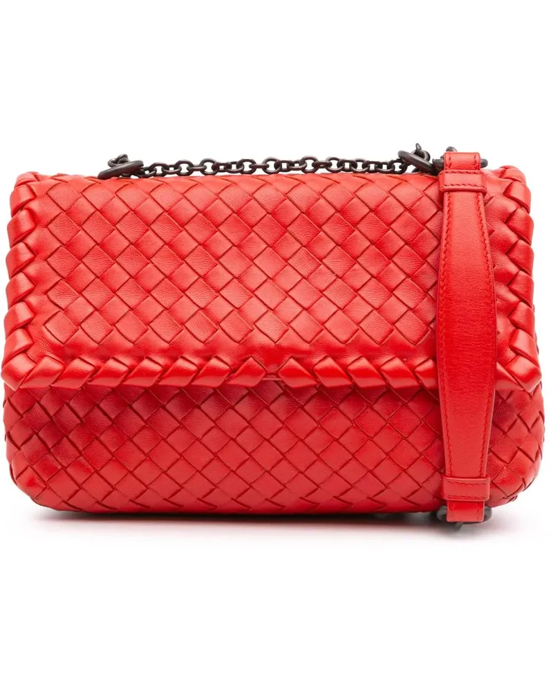 Bottega Veneta Hobo Bags Baby Nappa Intrecciato Olimpia Crossbody rot Rot