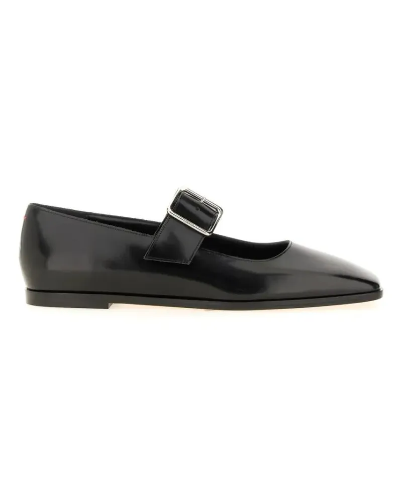 aeyde Sunny Polido Dancer Lamb Leather Flats schwarz Schwarz