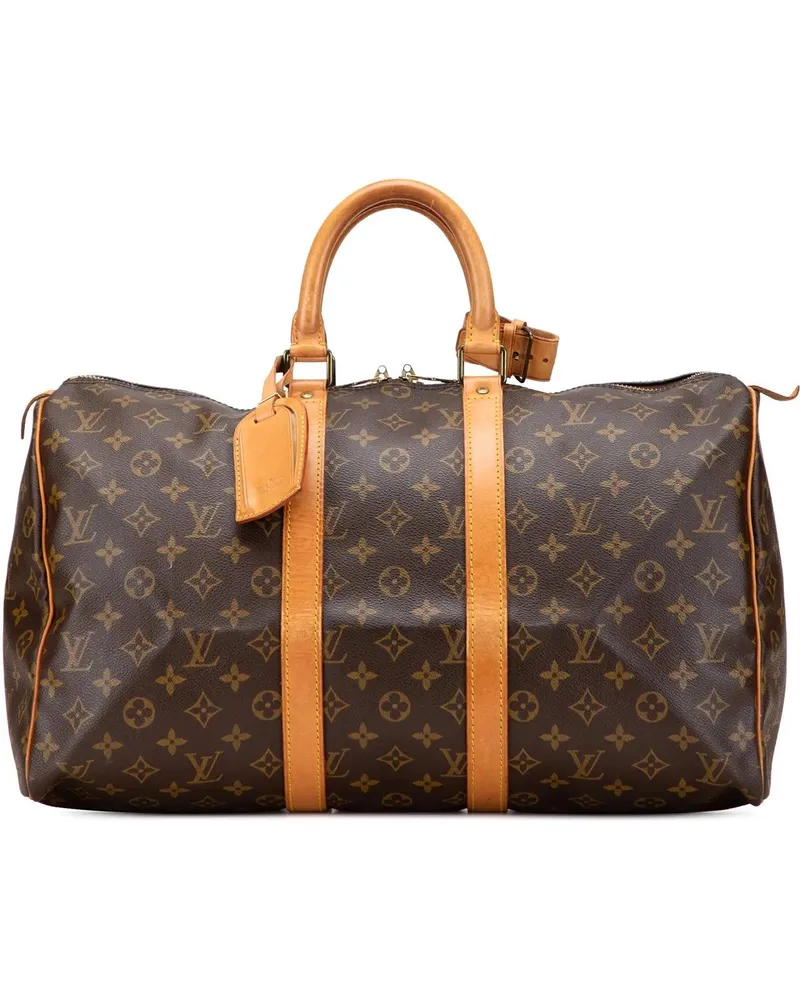 Louis Vuitton Weekender Monogram Keepall 45 braun Braun