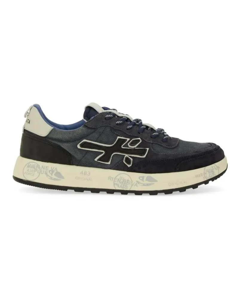 Premiata Low-Top Sneaker Low-Top Sneakers With Distinctive Logo And Texture schwarz Schwarz