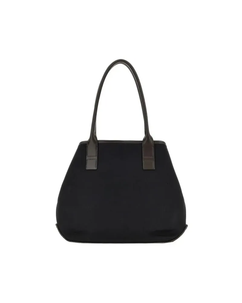 Hogan Shopper & Totes Structured Canvas Tote Bag schwarz Schwarz