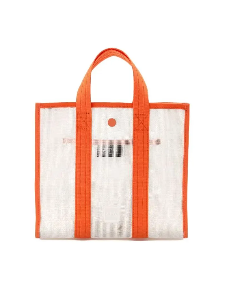 A.P.C. Shopper & Totes Louise Small Shopper Bag - Pvc - Orange orange Orange