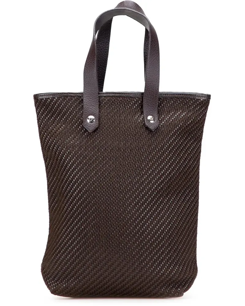 Hermès Crossbody Bags Woven Leather and Polyester Ahmedabad Diego PM braun Braun
