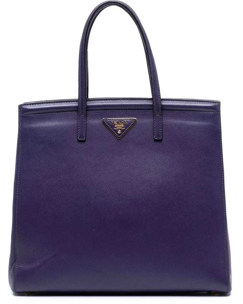 Prada Hobo Bags Saffiano Lux Satchel orange Orange