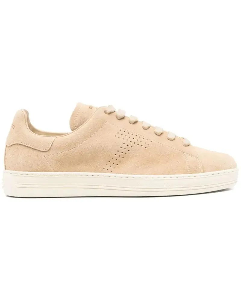Tom Ford Low-Top Sneaker Sand Beige Suede Sneakers beige Beige