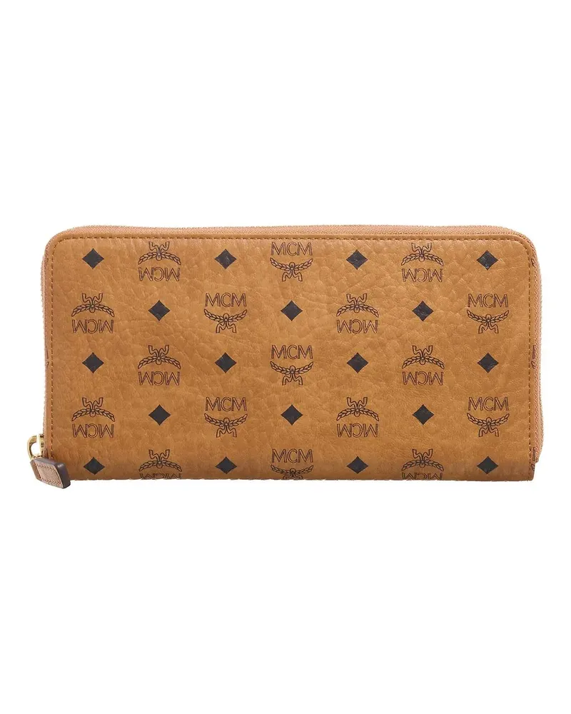 MCM Portemonnaie Aren Visetos Zip Around Lrg Co cognacbraun Cognacbraun