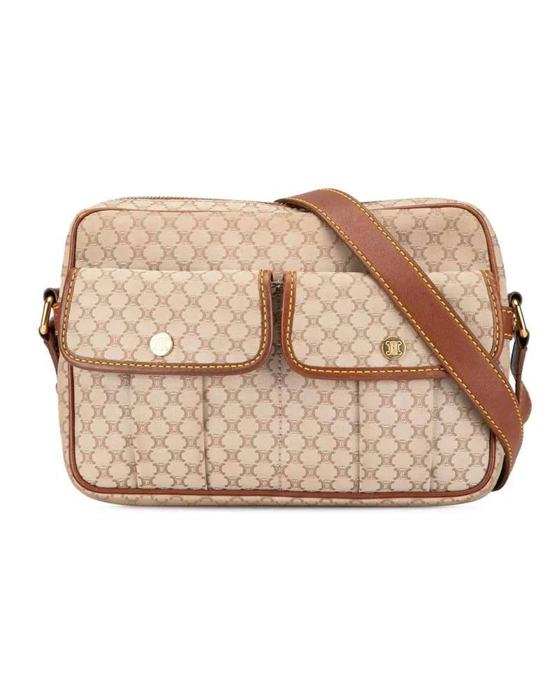 Celine Hobo Bags Macadam Canvas Crossbody braun Braun