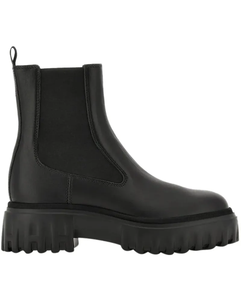 Hogan Stiefel Boots Black schwarz Schwarz