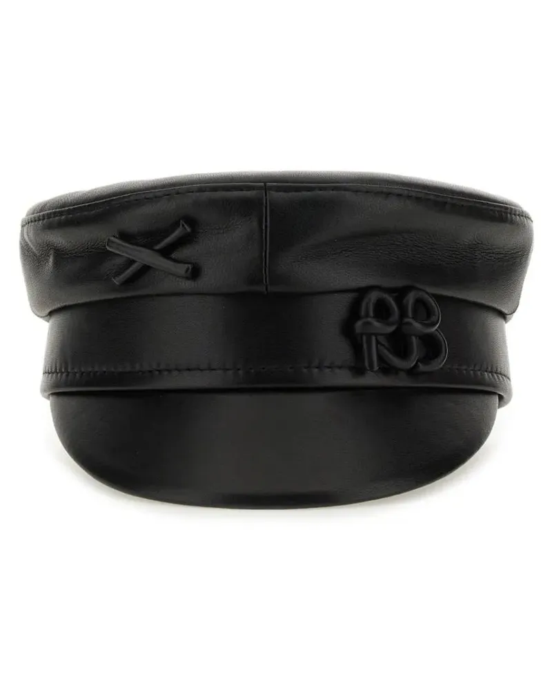 RUSLAN BAGINSKIY Caps & Mützen Baker Boy Hat schwarz Schwarz