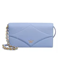 MCM Portemonnaie Diamond Lthr Wallet On Chain Large Blau