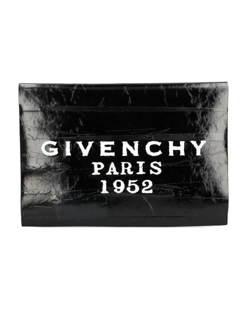 Givenchy Crossbody Bags Minimalist Black Drawstring Bag With Signature Log schwarz Schwarz