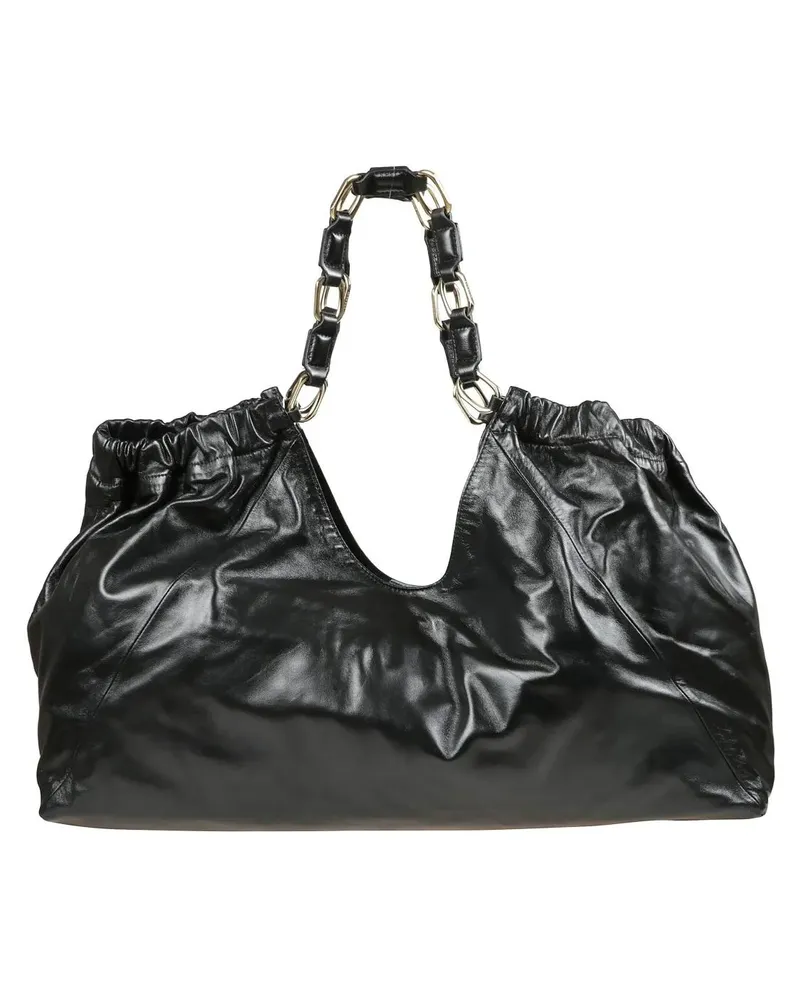 Anine Bing Shopper & Totes Oversized Nappa Leather Tote With Gold-Tone Hardwa schwarz Schwarz