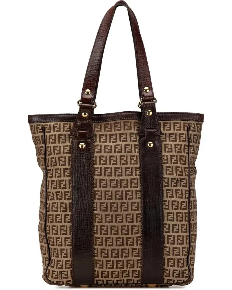 Fendi Shopper 2000-2010 Zucchino Canvas Tote braun Braun