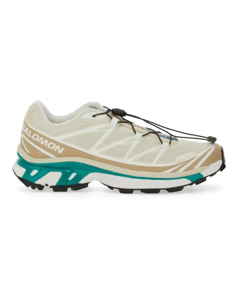 Salomon Low-Top Sneaker Streamlined Beige And Off-White Sneakers With Quic bunt Bunt